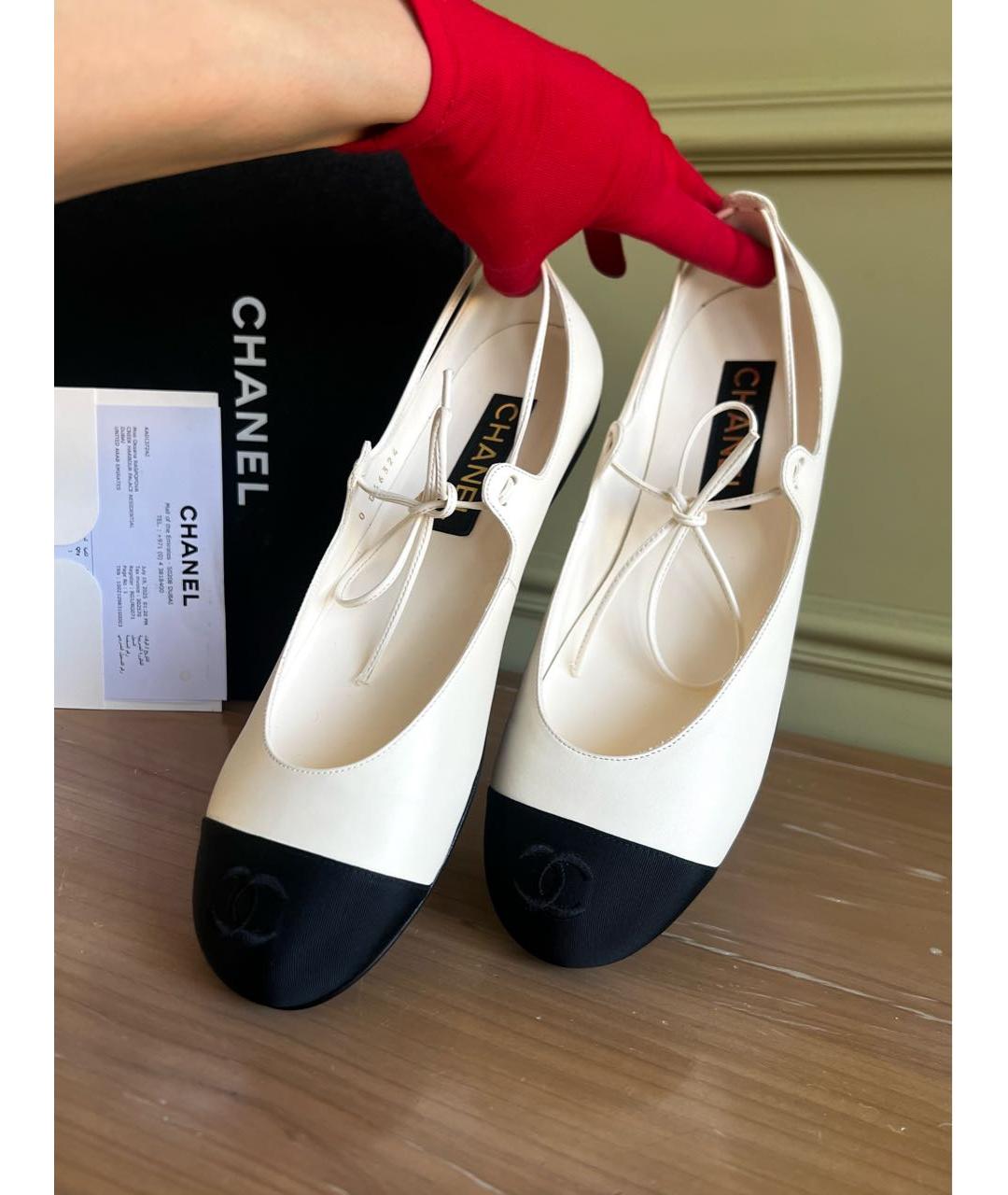 CHANEL Кожаные балетки, фото 4