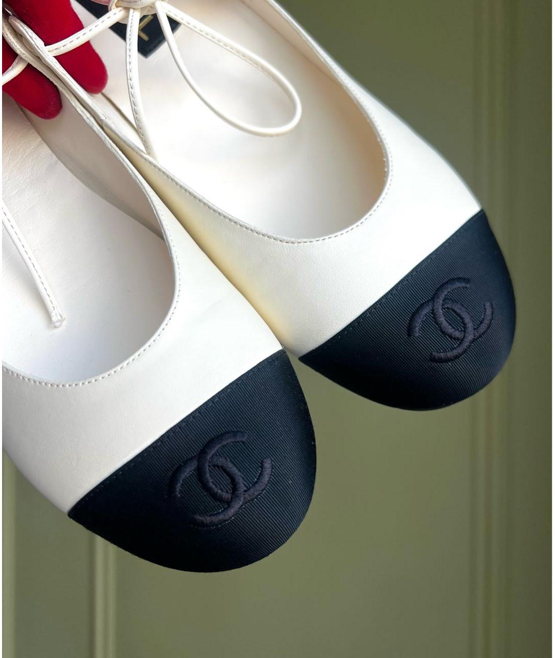 CHANEL Кожаные балетки, фото 6