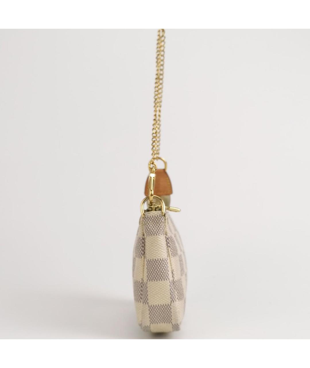 LOUIS VUITTON Белая сумка с короткими ручками из искусственной кожи, фото 5