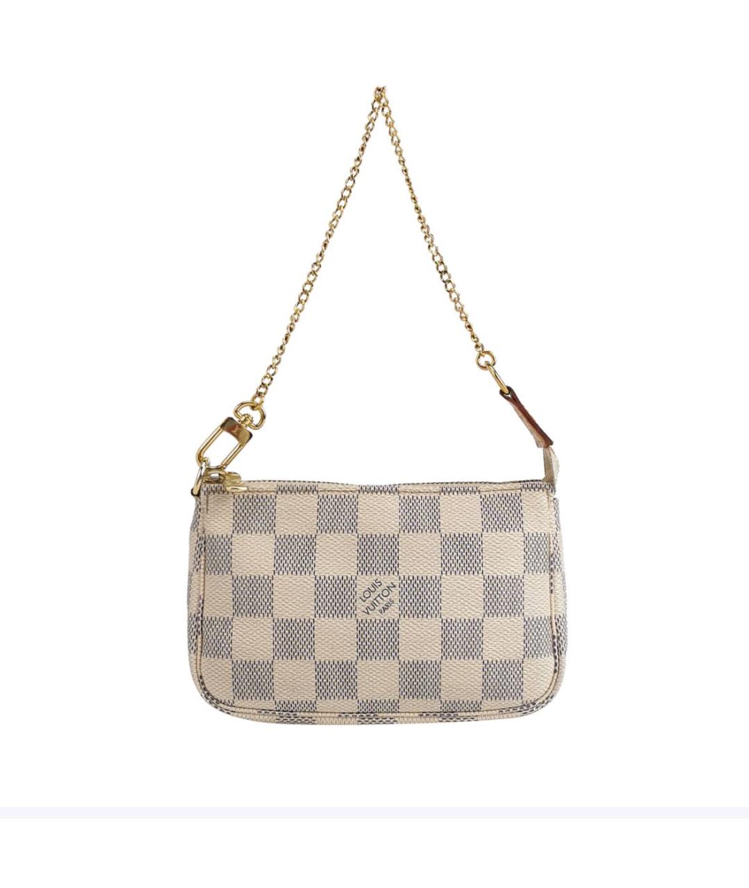 LOUIS VUITTON Белая сумка с короткими ручками из искусственной кожи, фото 8