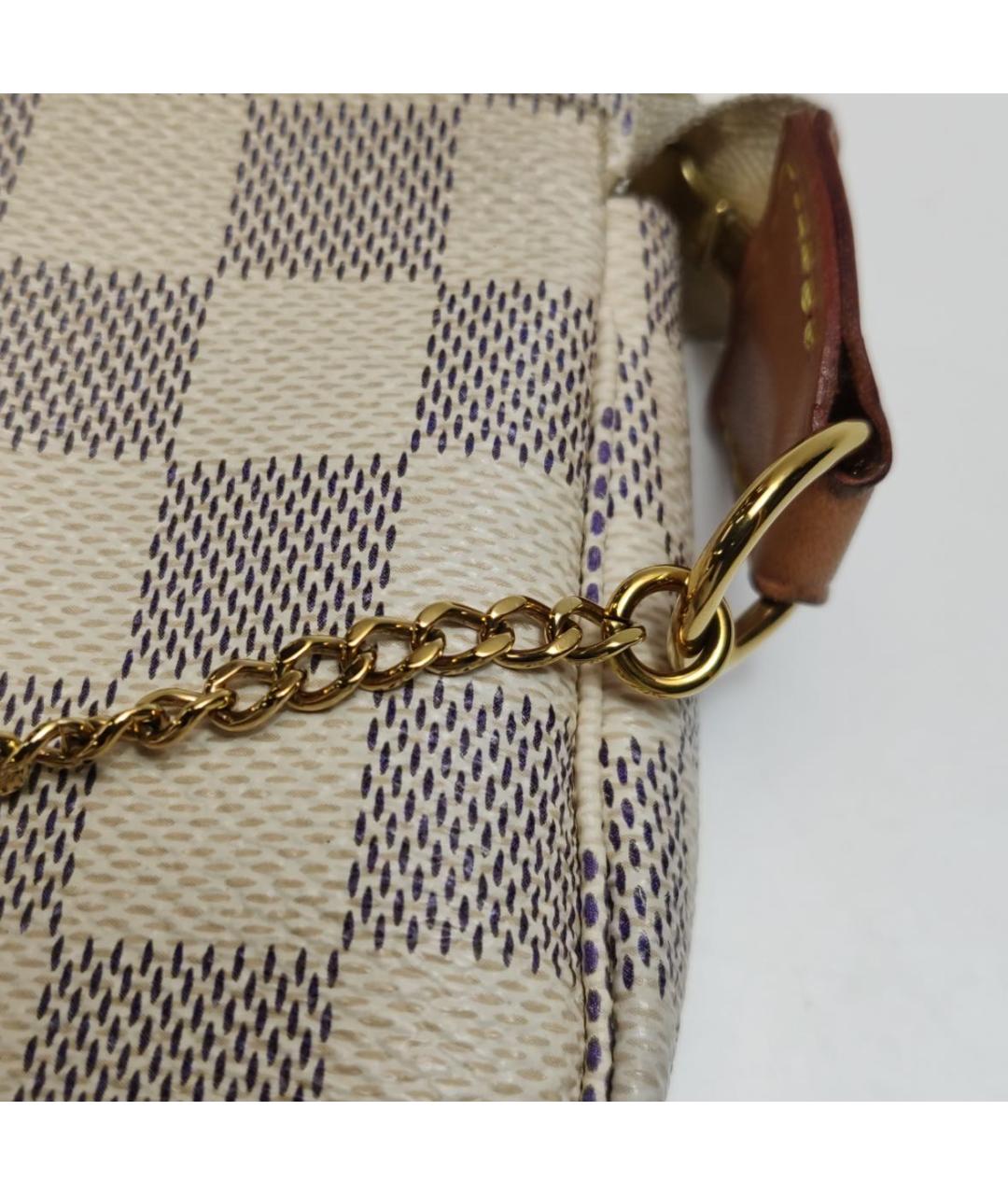 LOUIS VUITTON Белая сумка с короткими ручками из искусственной кожи, фото 6