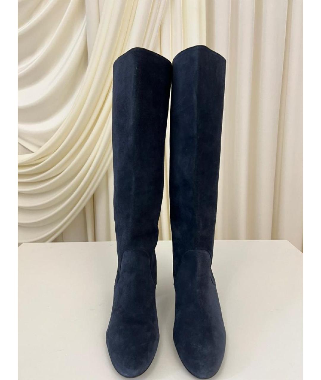 LANVIN Темно-синие сапоги, фото 3