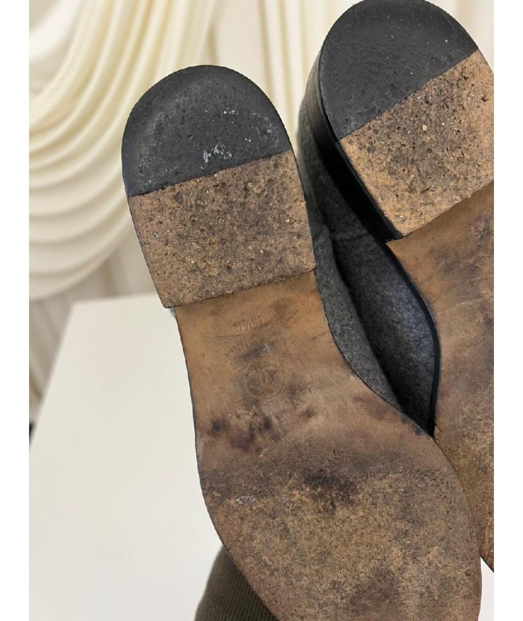 CHANEL Серые сапоги, фото 5