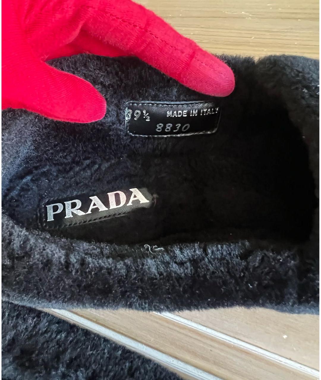 PRADA Черные лоферы, фото 8