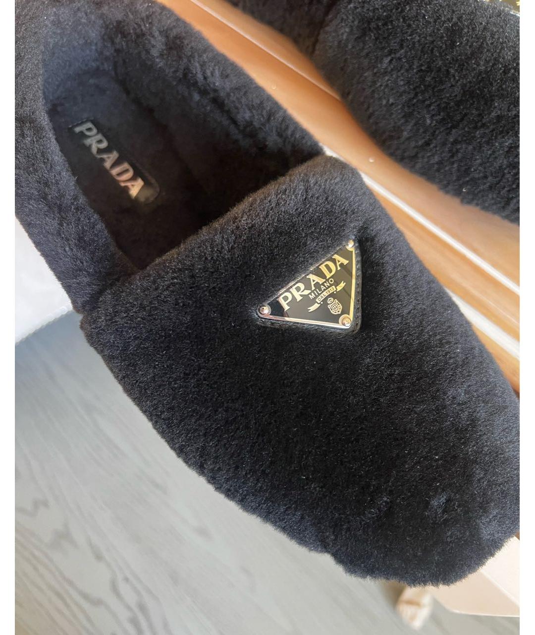 PRADA Черные лоферы, фото 7