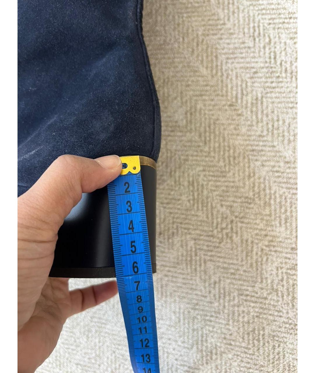 LANVIN Темно-синие сапоги, фото 7