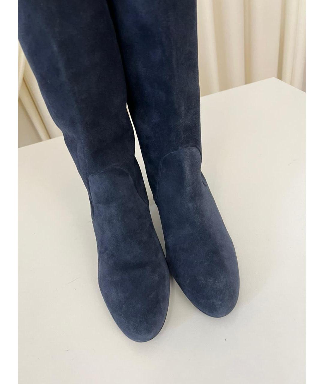 LANVIN Темно-синие сапоги, фото 8