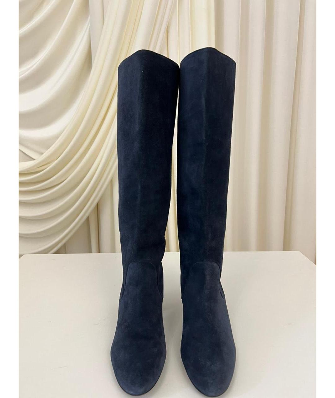 LANVIN Темно-синие сапоги, фото 2