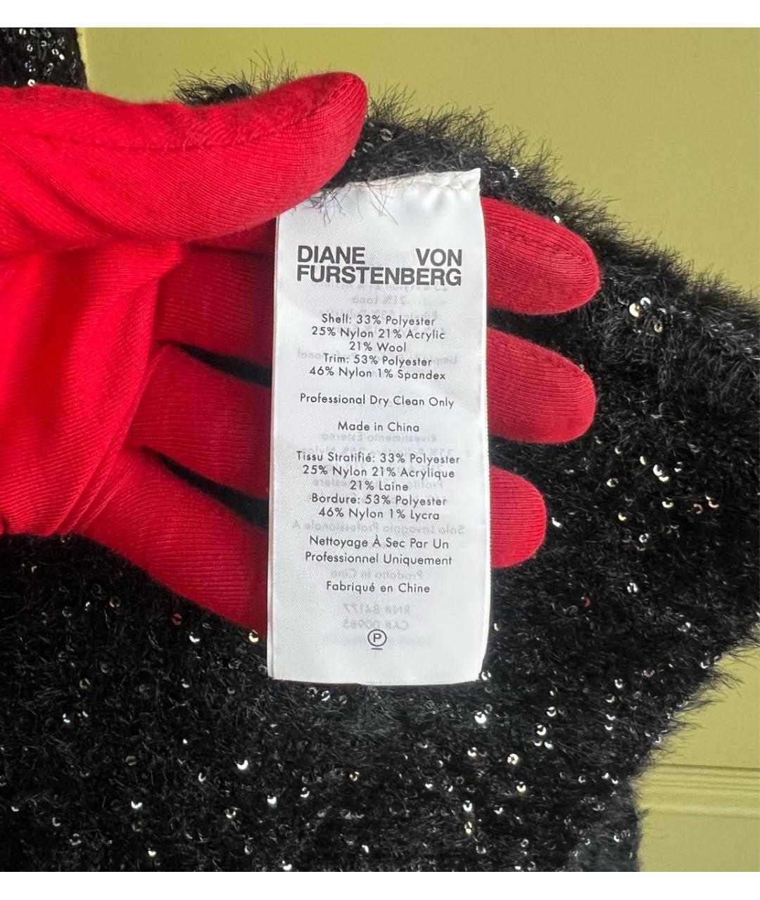 DIANE VON FURSTENBERG Черный кардиган, фото 8