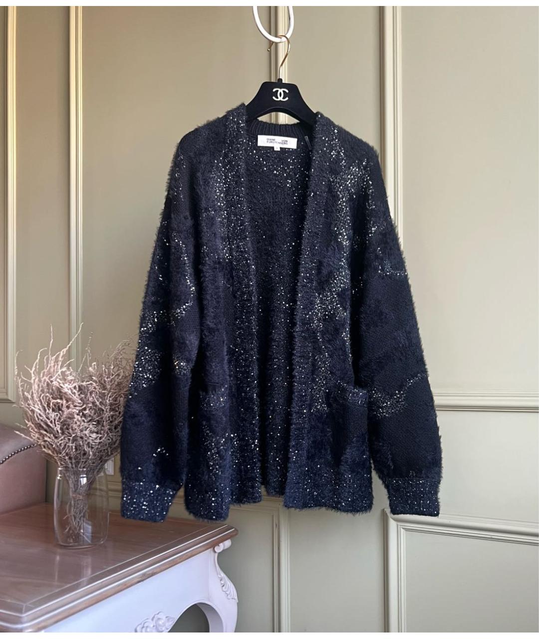 DIANE VON FURSTENBERG Черный кардиган, фото 9