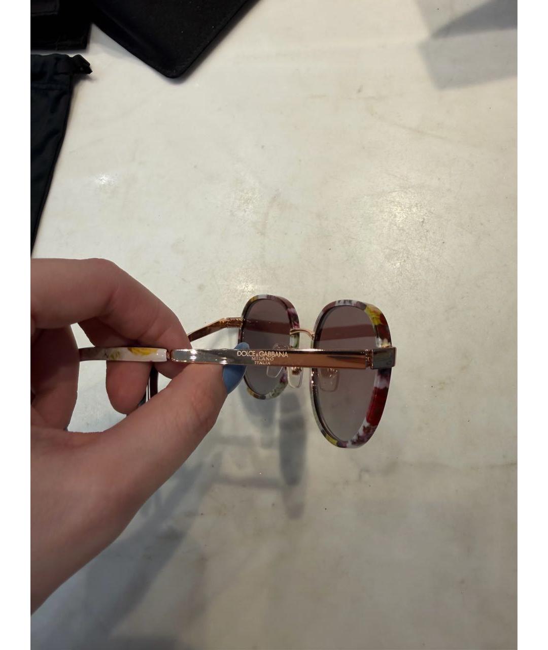 DOLCE&GABBANA Мульти пластиковые солнцезащитные очки, фото 2