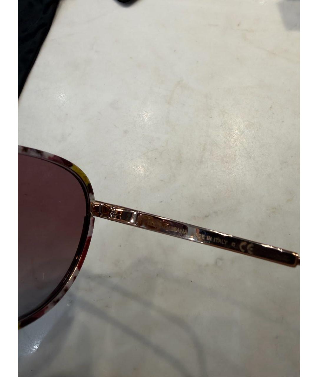 DOLCE&GABBANA Мульти пластиковые солнцезащитные очки, фото 3