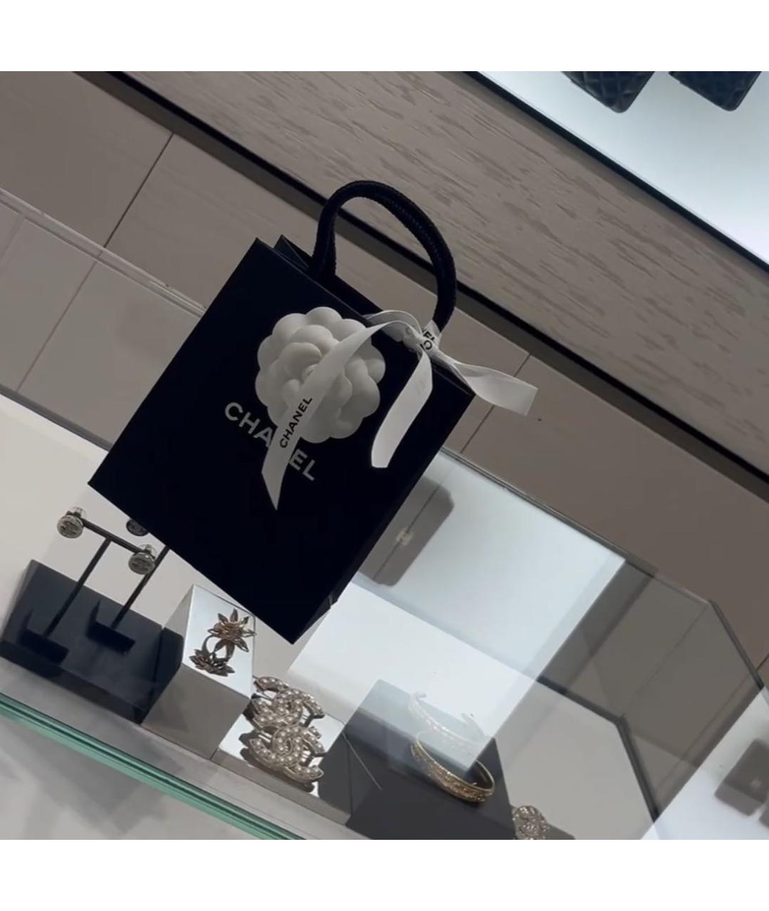 CHANEL Золотые металлические серьги, фото 4