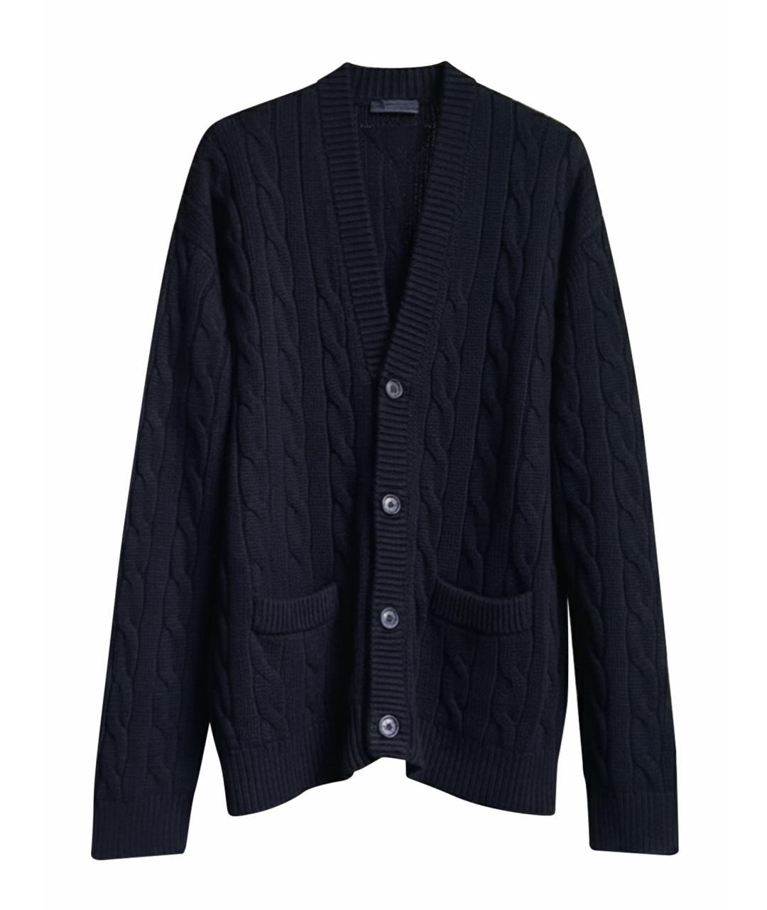 PRADA Черный кашемировый кардиган, фото 1