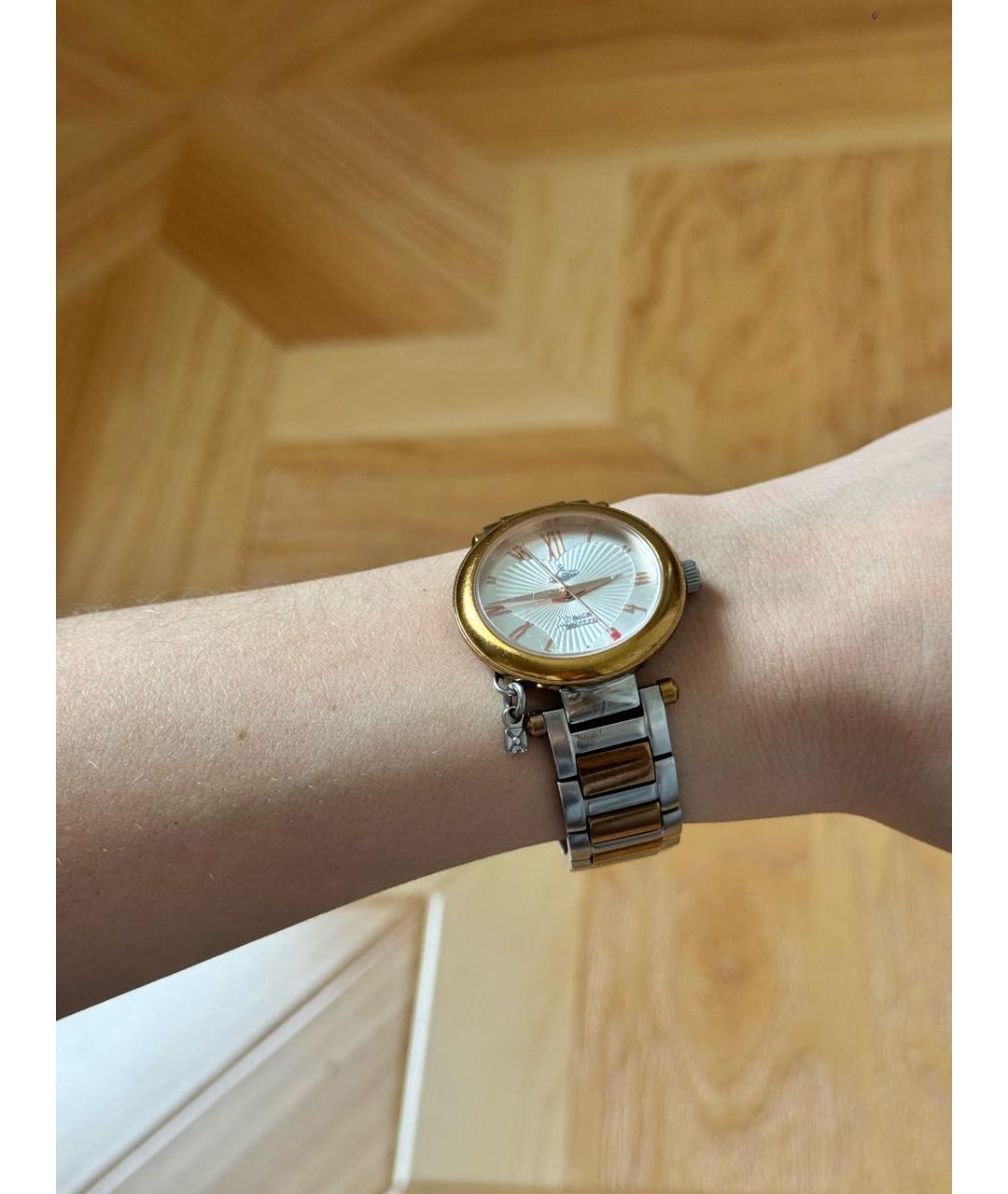 VIVIENNE WESTWOOD Золотые металлические часы, фото 7