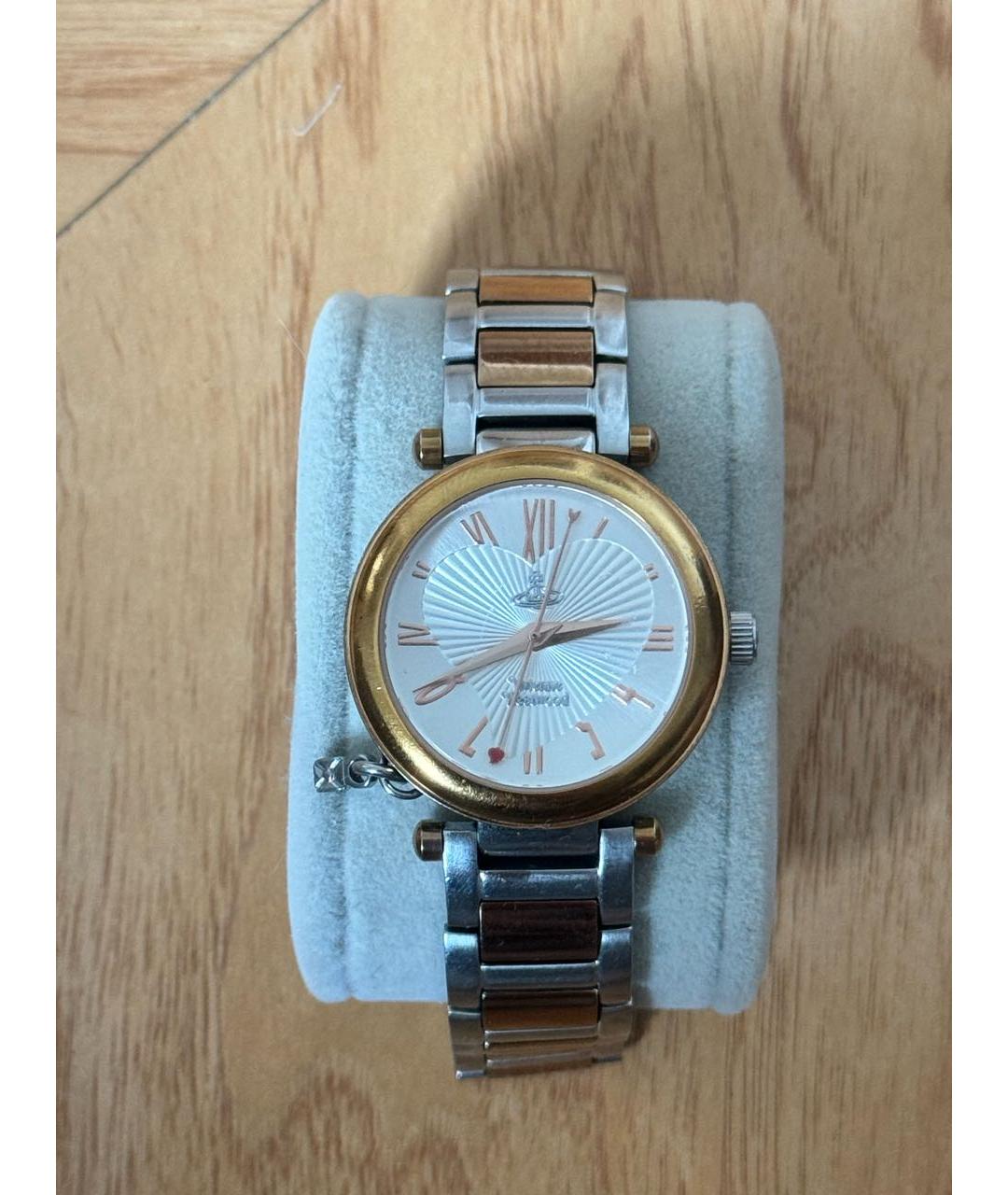 VIVIENNE WESTWOOD Золотые металлические часы, фото 8