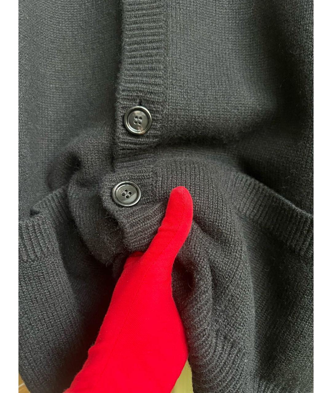 PRADA Черный кашемировый кардиган, фото 5