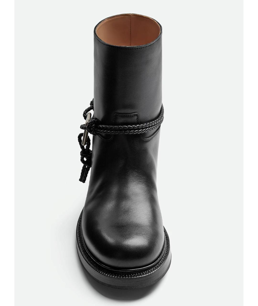 BOTTEGA VENETA Черные кожаные ботинки, фото 3