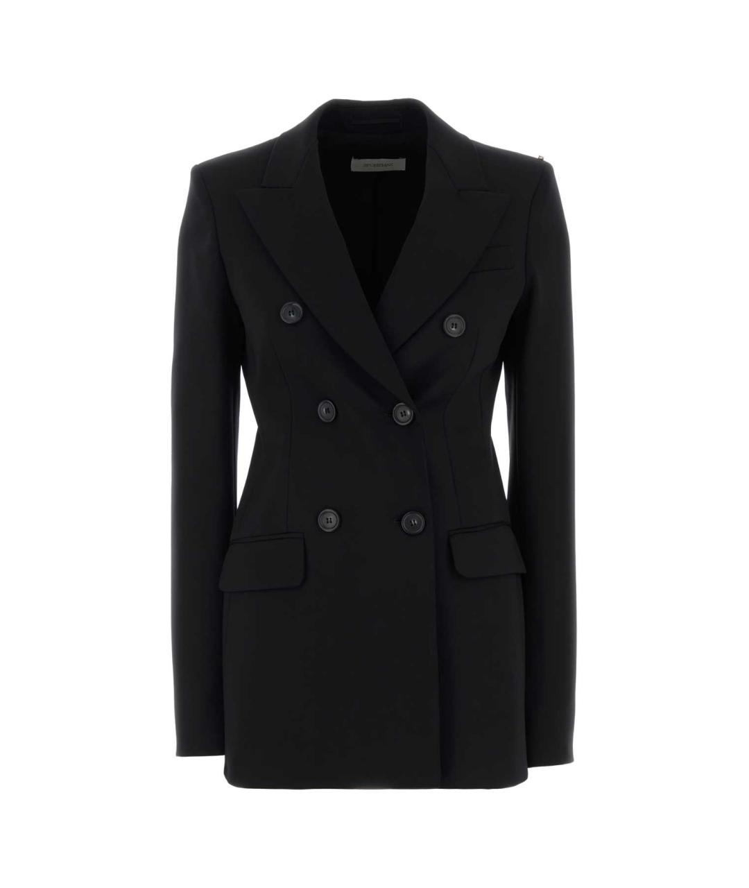 SPORTMAX Черный синтетический жакет/пиджак, фото 1