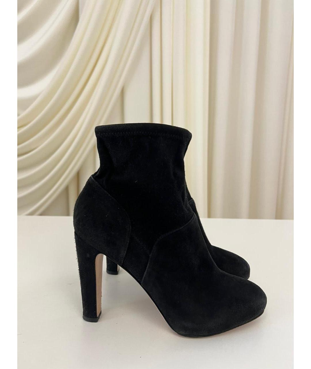 GIANVITO ROSSI Черные замшевые ботильоны, фото 6