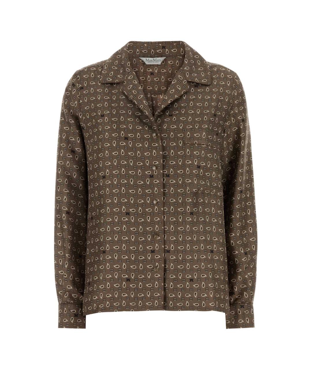 MAX MARA Мульти шелковая рубашка, фото 1