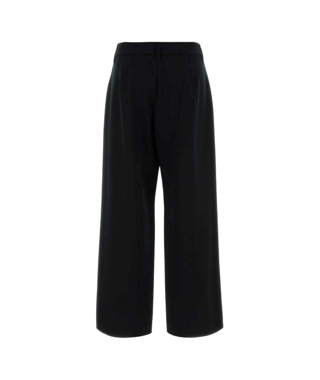 'S MAX MARA Черные шерстяные прямые брюки, фото 2