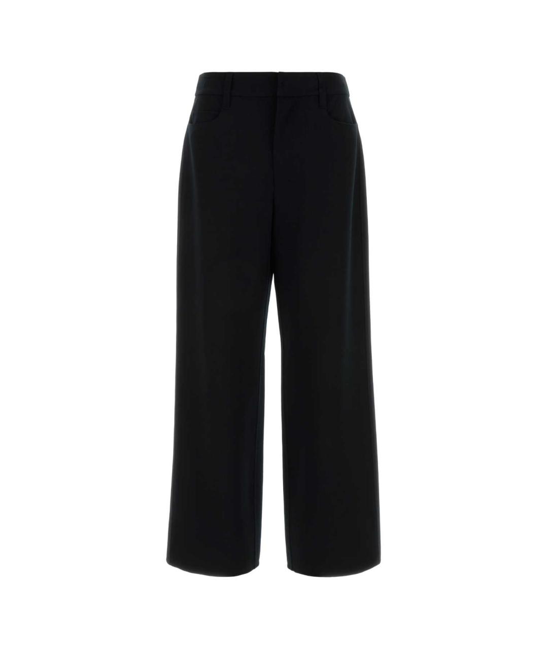 'S MAX MARA Черные шерстяные прямые брюки, фото 1