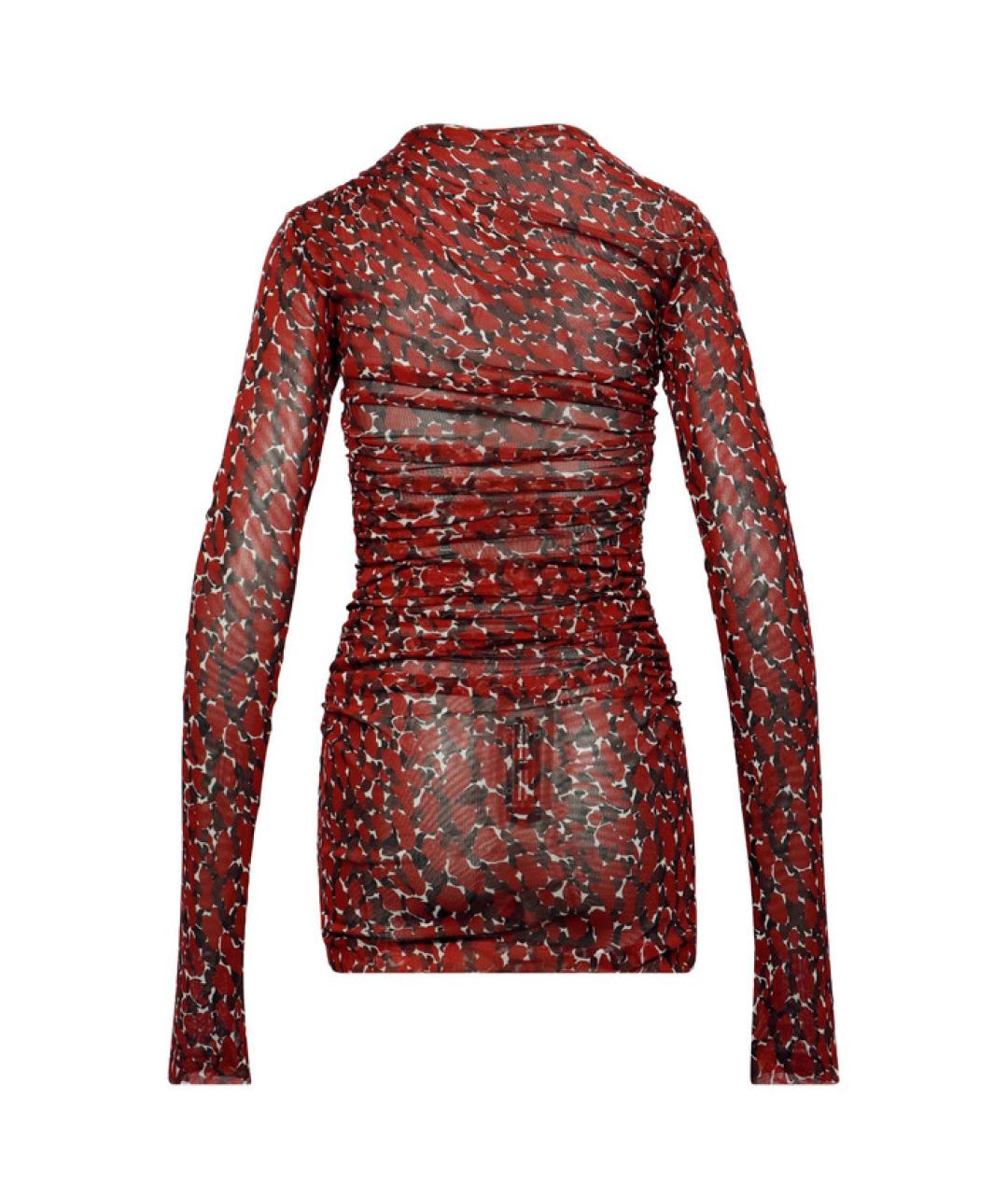 SAINT LAURENT Мульти полиэстеровое коктейльное платье, фото 2