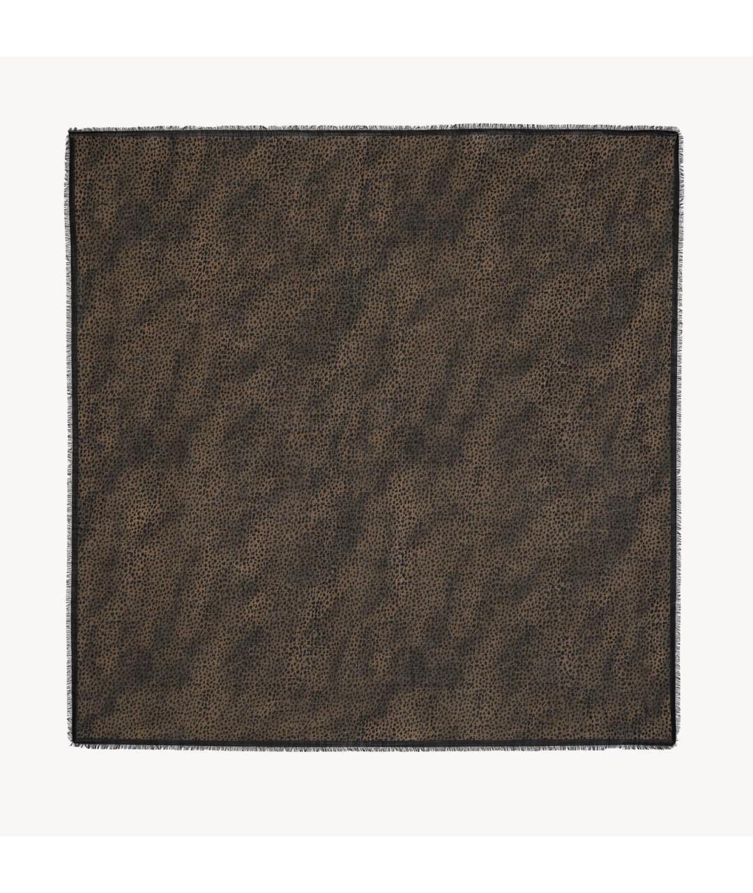 SAINT LAURENT Мульти шерстяной платок, фото 3
