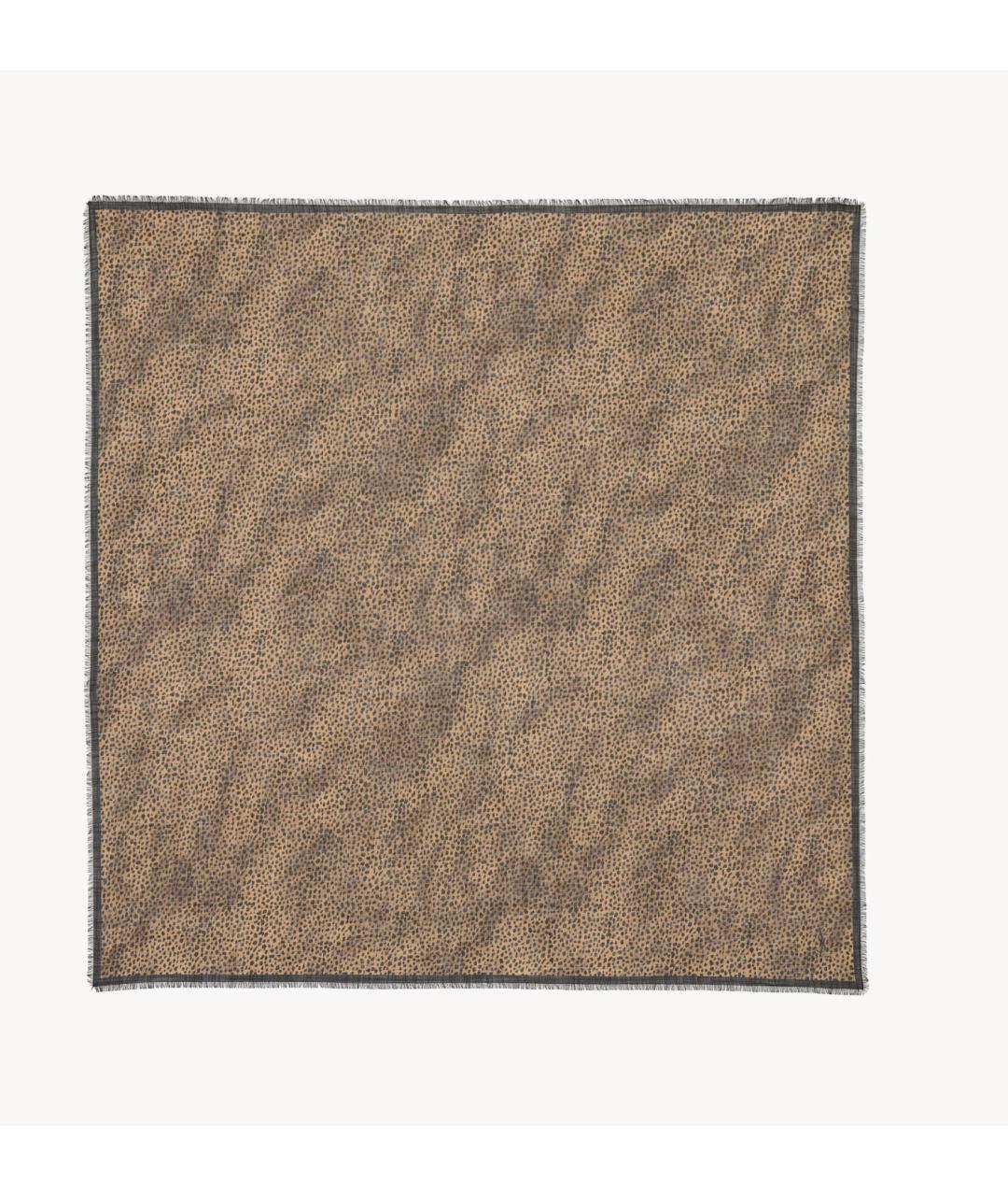 SAINT LAURENT Мульти шерстяной платок, фото 2