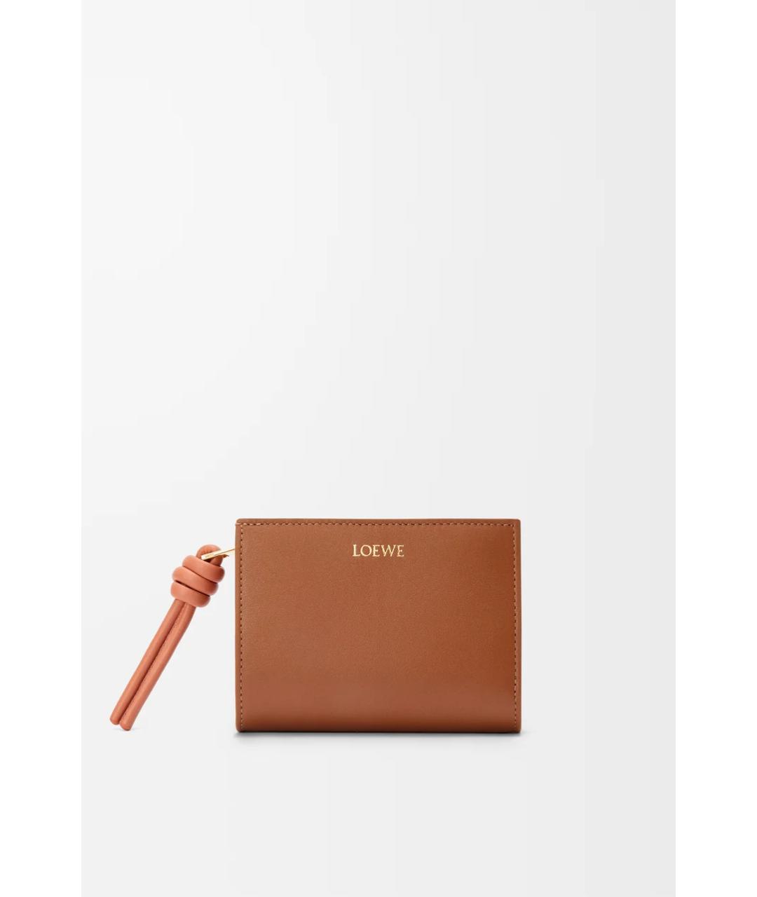 LOEWE Коричневый кожаный кошелек, фото 6