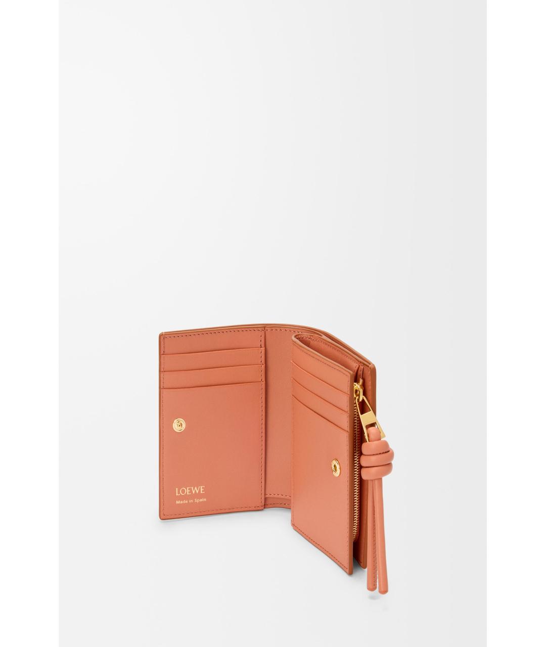 LOEWE Коричневый кожаный кошелек, фото 3