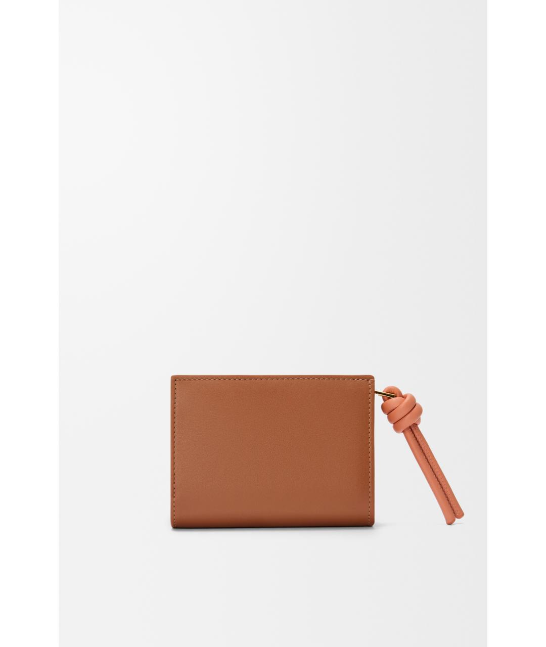LOEWE Коричневый кожаный кошелек, фото 4