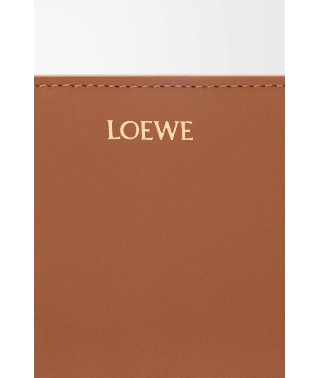LOEWE Коричневый кожаный кошелек, фото 5