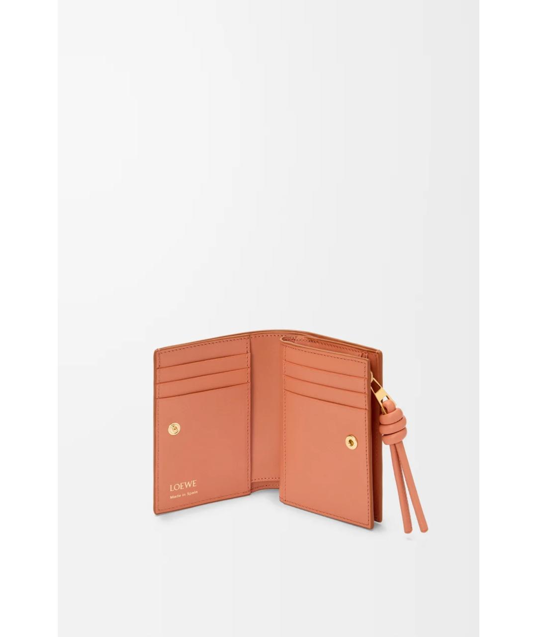 LOEWE Коричневый кожаный кошелек, фото 2