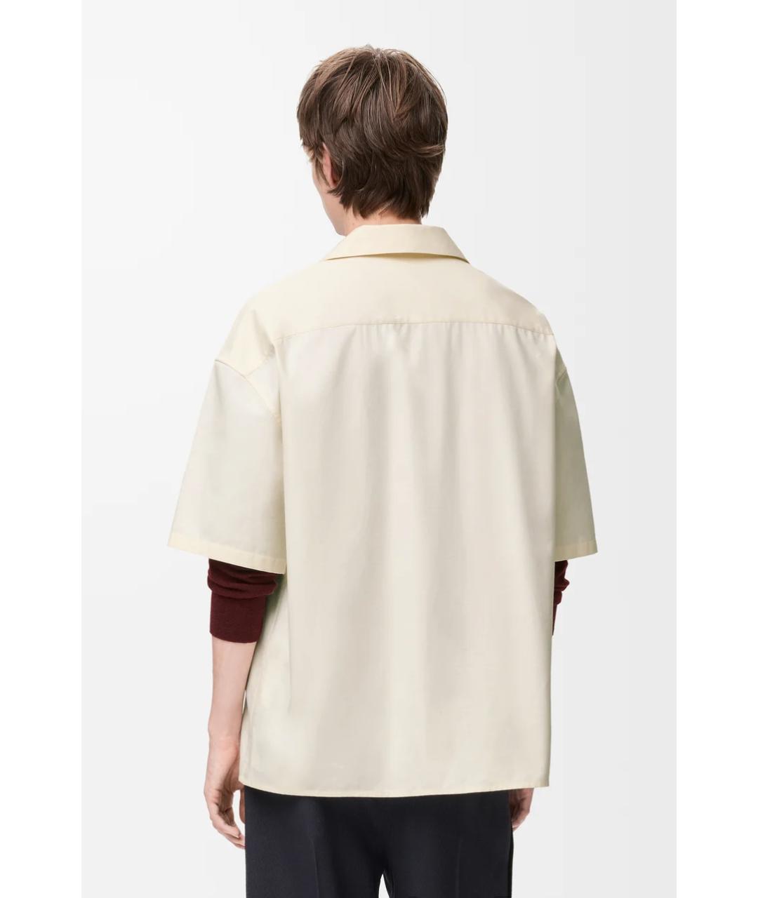 LOEWE Белая хлопковая кэжуал рубашка, фото 5