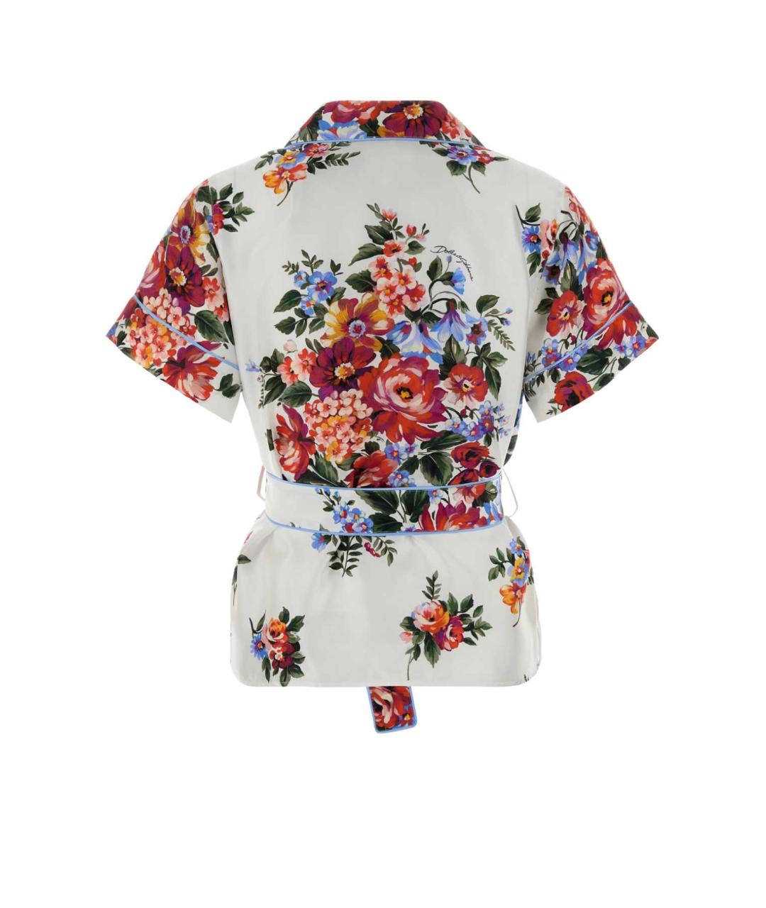 DOLCE&GABBANA Мульти шелковая блузы, фото 2