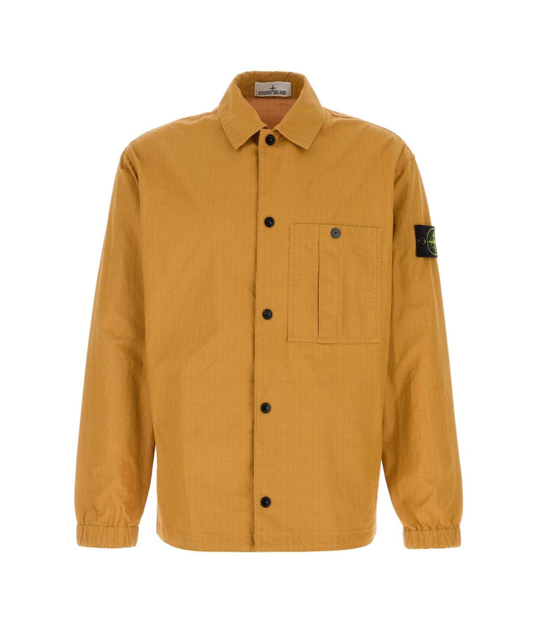 STONE ISLAND Желтая синтетическая куртка, фото 1