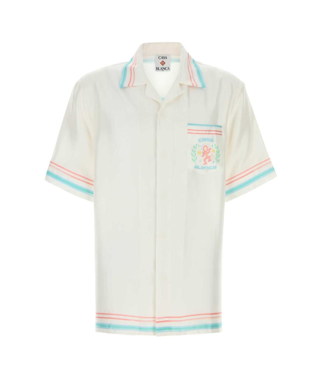 CASABLANCA Белая шелковая кэжуал рубашка, фото 1