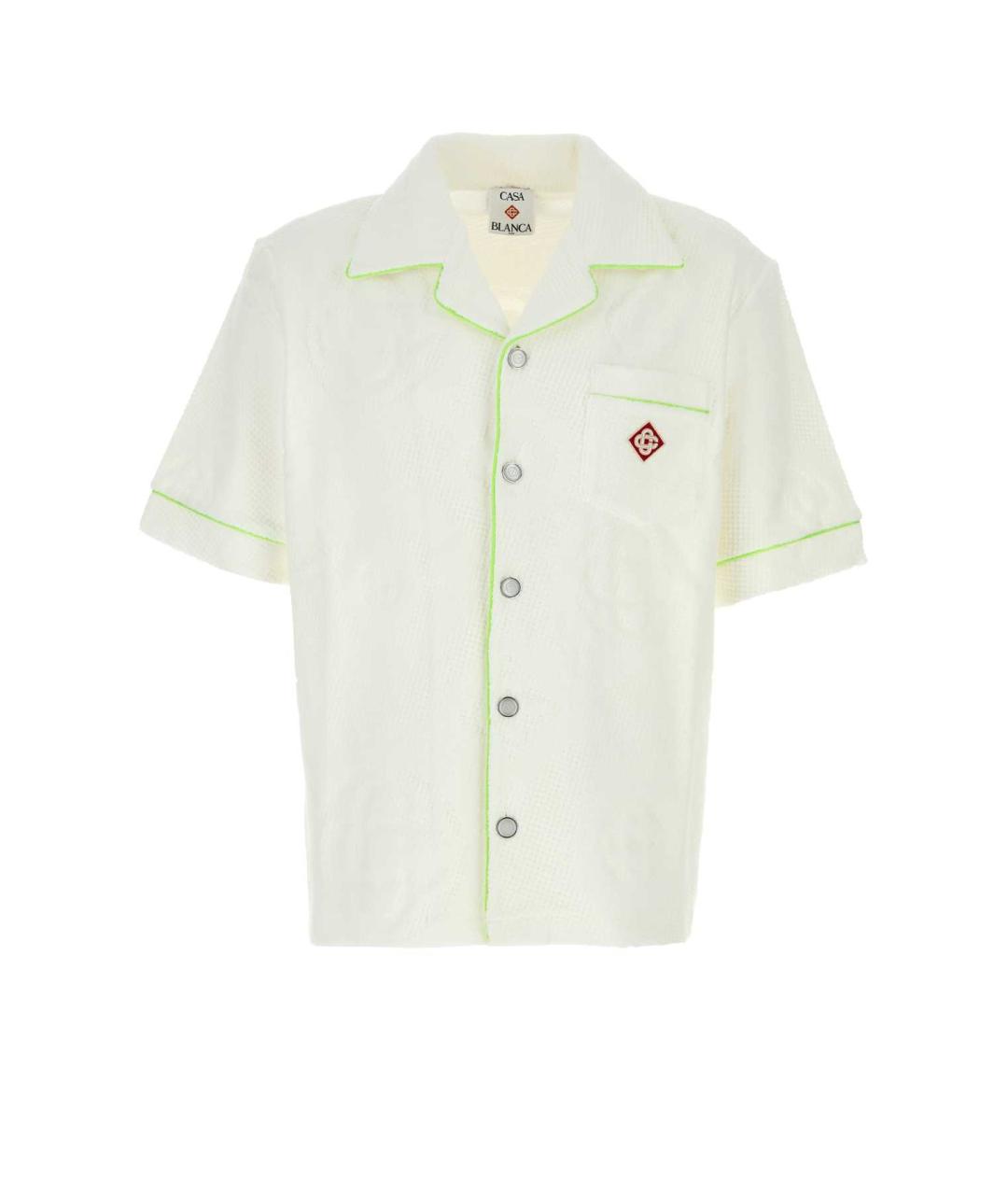 CASABLANCA Белая хлопковая кэжуал рубашка, фото 1