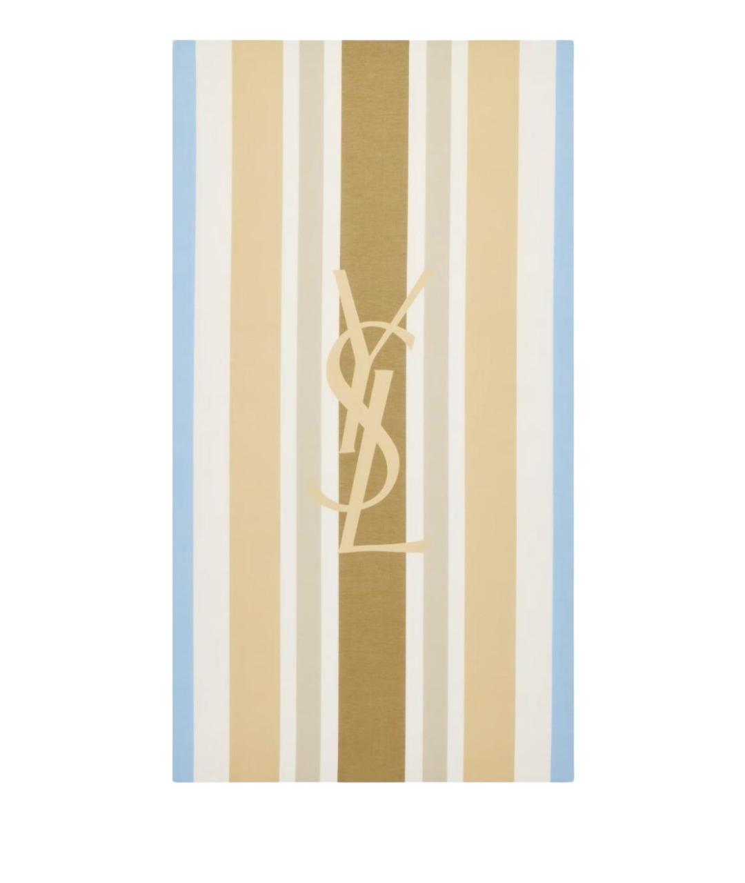 SAINT LAURENT Мульти хлопковый шарф, фото 1