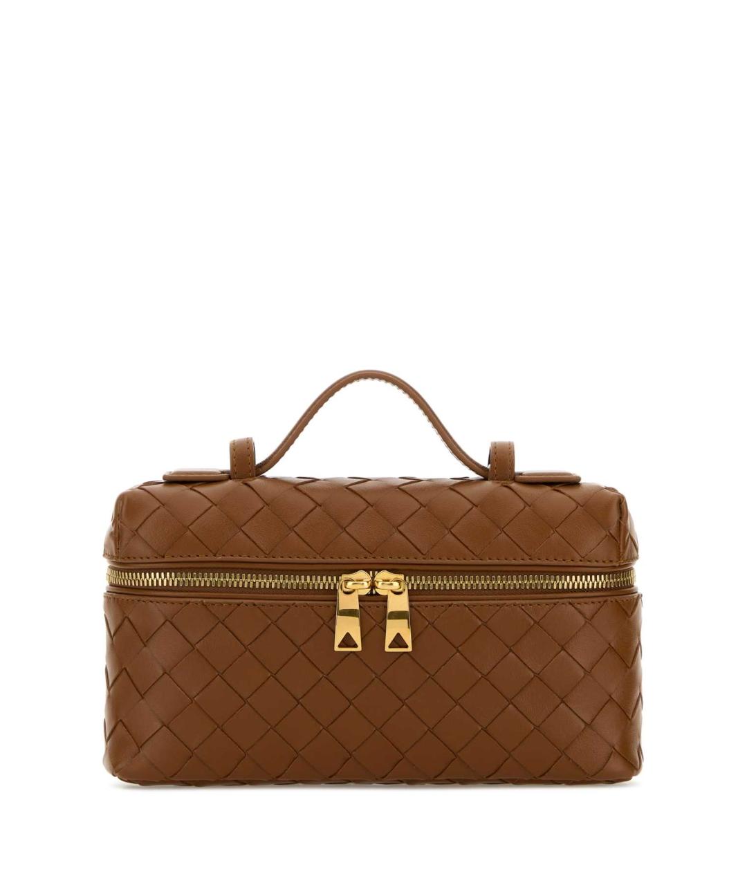 BOTTEGA VENETA Коричневая кожаная сумка через плечо, фото 1