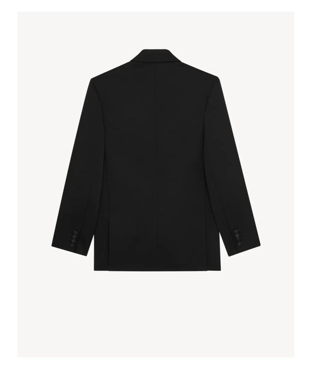 SAINT LAURENT Черный шерстяной жакет/пиджак, фото 2