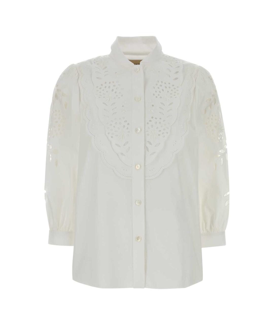 VALENTINO Белая хлопковая рубашка, фото 1