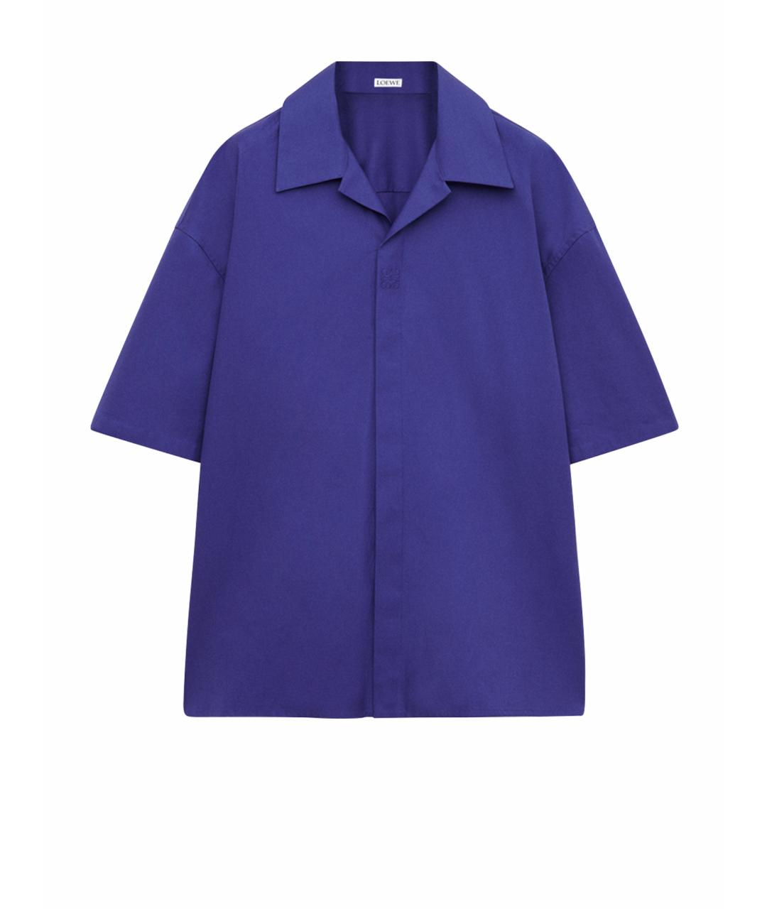 LOEWE Фиолетовая хлопковая кэжуал рубашка, фото 1