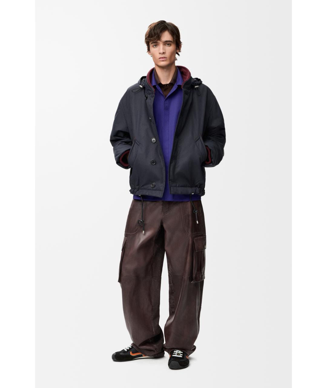 LOEWE Фиолетовая хлопковая кэжуал рубашка, фото 2