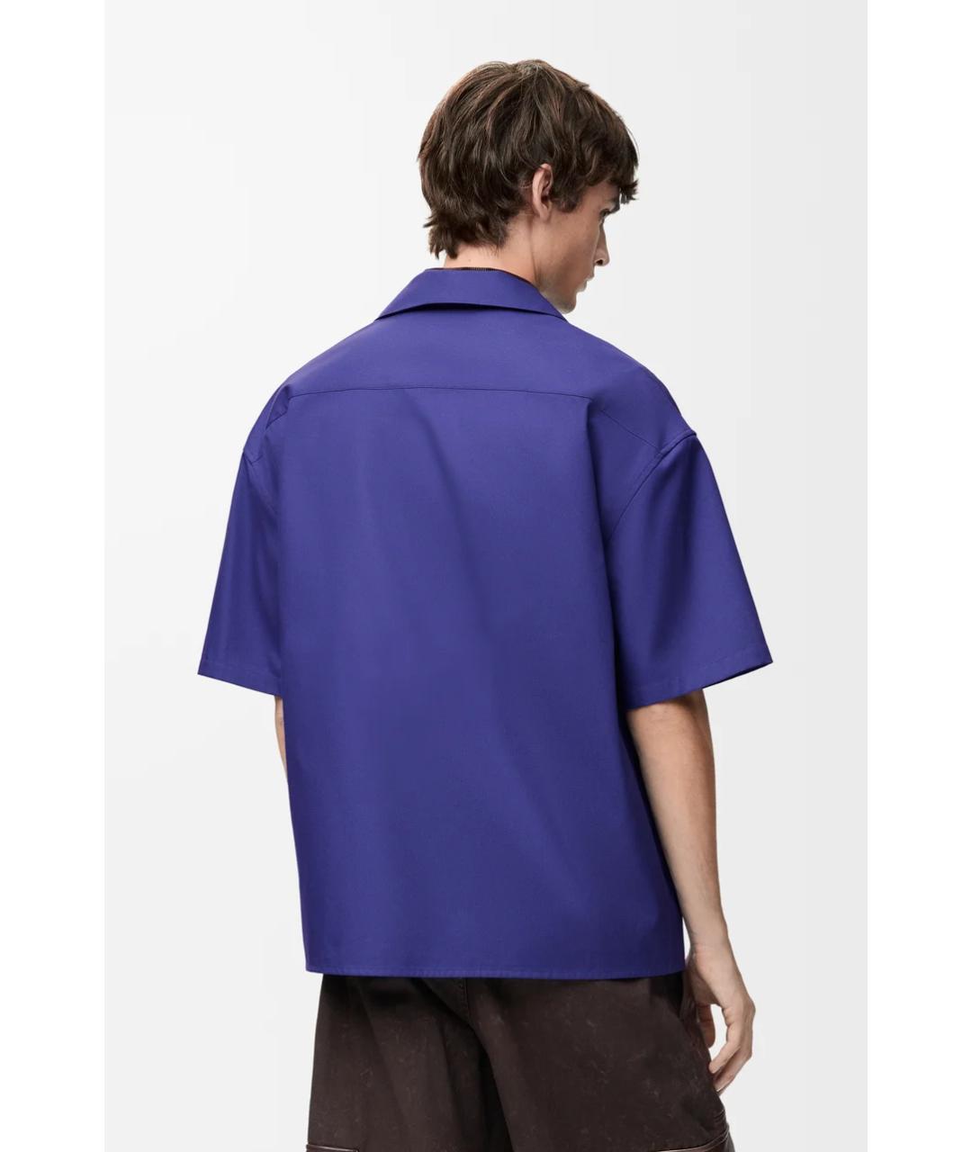 LOEWE Фиолетовая хлопковая кэжуал рубашка, фото 4