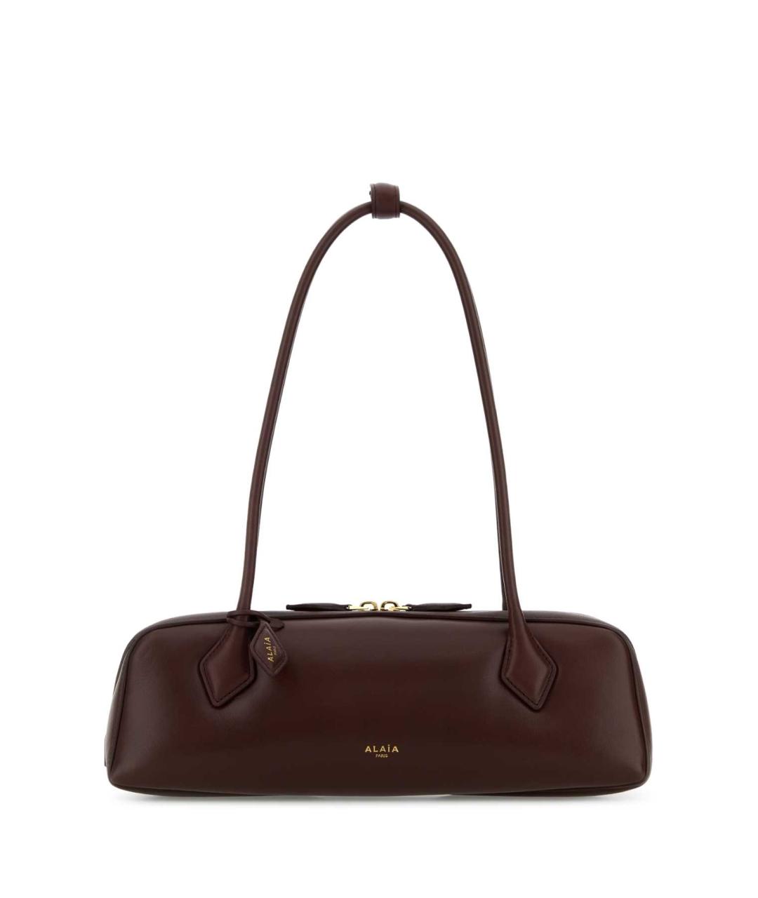 ALAIA Бордовая кожаная сумка через плечо, фото 1