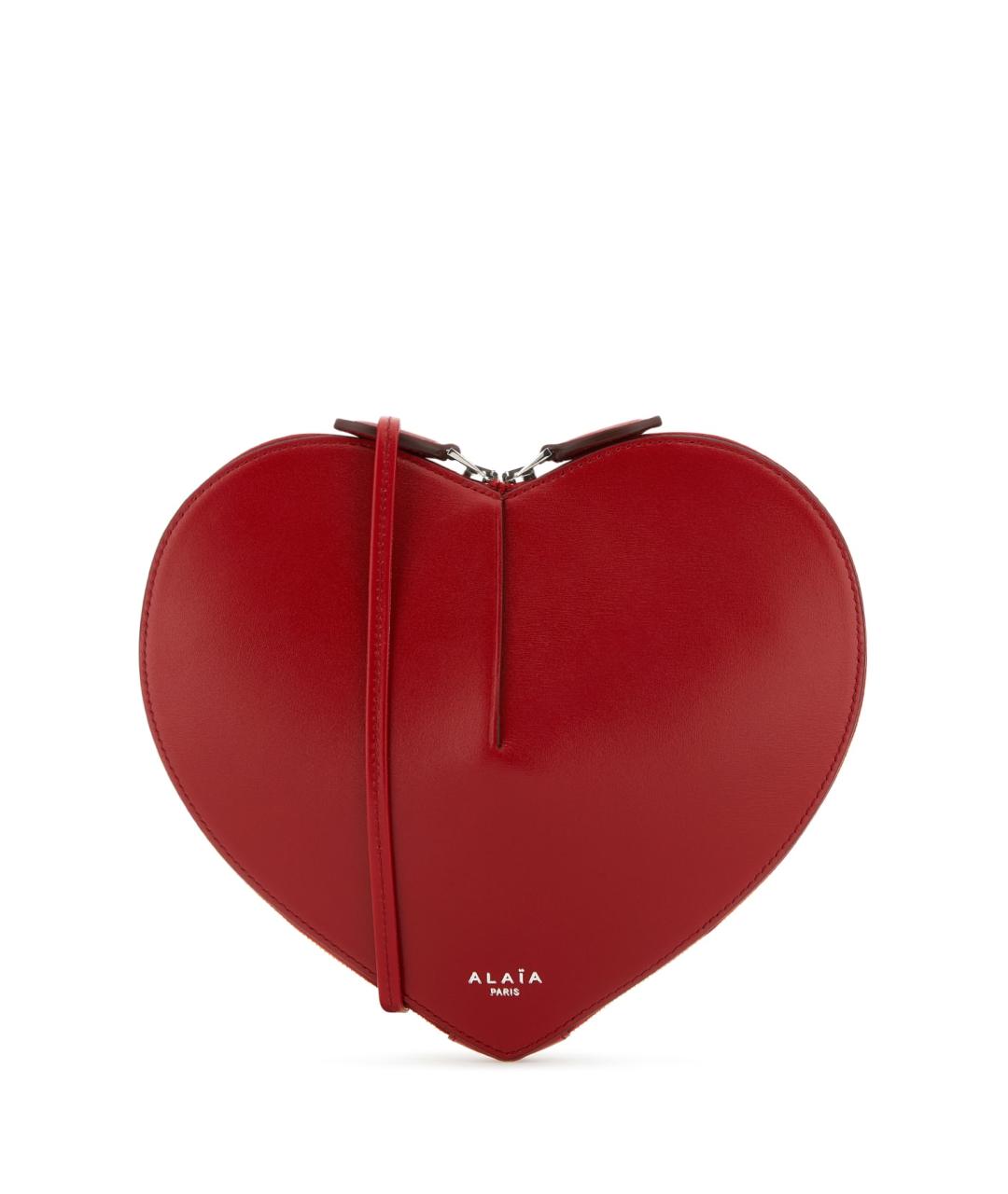 ALAIA Красная кожаная сумка через плечо, фото 1