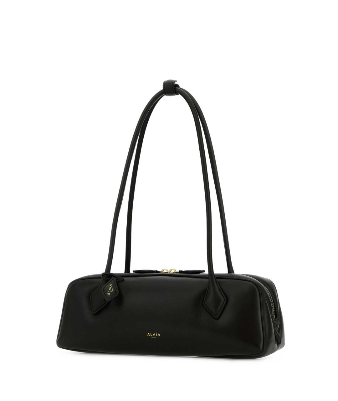 ALAIA Черная кожаная сумка через плечо, фото 2
